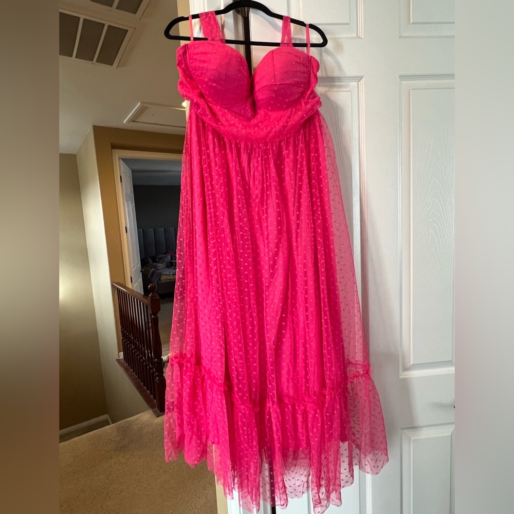 Pink Polka Dot Dress